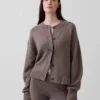 CashSoft oversized grovstickad kofta