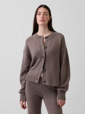 CashSoft oversized grovstickad kofta