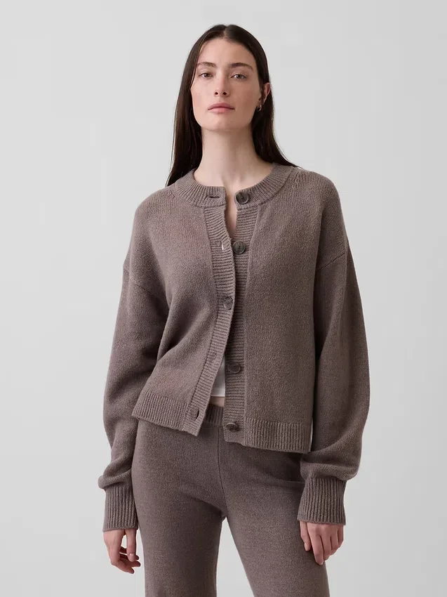 CashSoft oversized grovstickad kofta