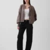 CashSoft oversized grovstickad kofta
