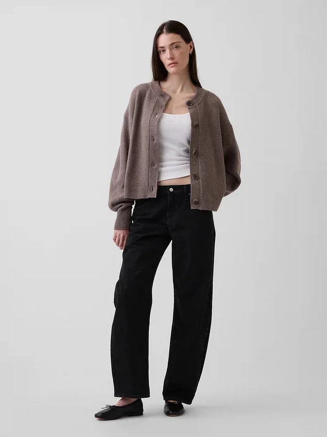 CashSoft oversized grovstickad kofta