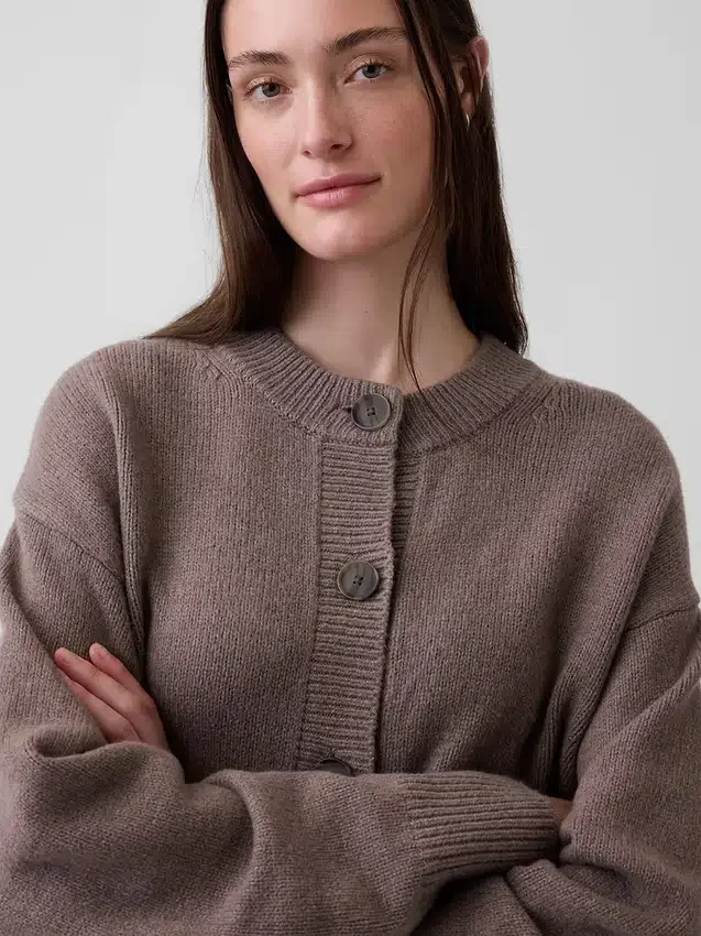 CashSoft oversized grovstickad kofta