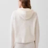 CashSoft oversized hoodie med dragkedja och shakerstickning