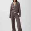 CashSoft oversized hoodie med dragkedja och shakerstickning