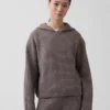 CashSoft Oversized Shaker-Stitch-tröja med huva