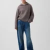 CashSoft Oversized Shaker-Stitch-tröja med huva