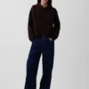 CashSoft Oversized Shaker-Stitch-tröja med huva