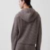 CashSoft Oversized Shaker-Stitch-tröja med huva