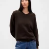 CashSoft Oversized tröja med V-ringning