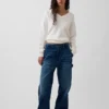 CashSoft Oversized tröja med V-ringning