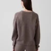 CashSoft Oversized tröja med V-ringning
