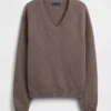 CashSoft Oversized tröja med V-ringning