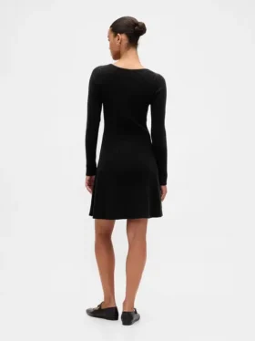 CashSoft Rib Mini Tröja-Klänning