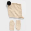 CashSoft-set med mössa med tofs och vantar för Baby & Småbarn