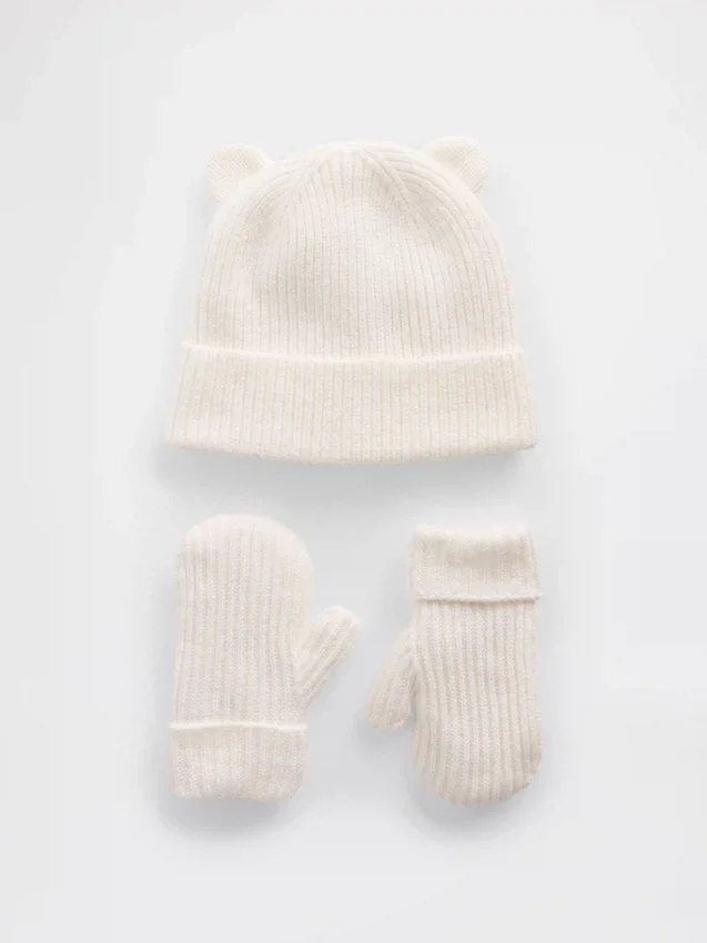 CashSoft-set med mössa och vantar för Baby & Småbarn
