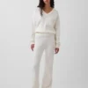CashSoft-stickade byxor med bootcut