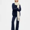 CashSoft-stickade byxor med bootcut