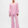 CashSoft-stickade byxor med bootcut