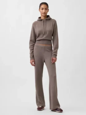 CashSoft-stickade byxor med bootcut