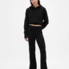 CashSoft-stickade byxor med bootcut