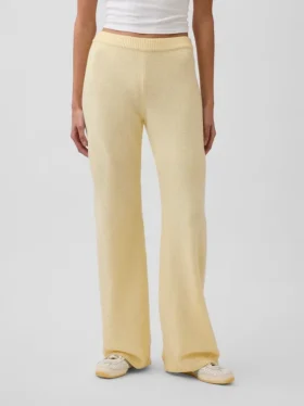 CashSoft-stickade byxor med bootcut