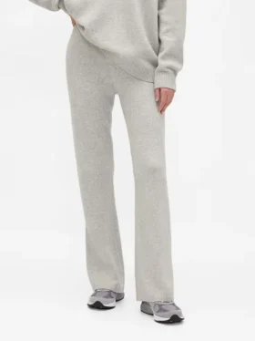 CashSoft-stickade byxor med bootcut