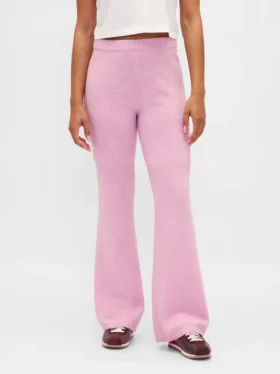 CashSoft-stickade byxor med bootcut
