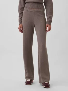 CashSoft-stickade byxor med bootcut