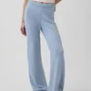 CashSoft-stickade byxor med bootcut
