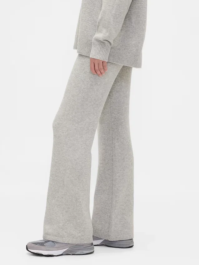 CashSoft-stickade byxor med bootcut