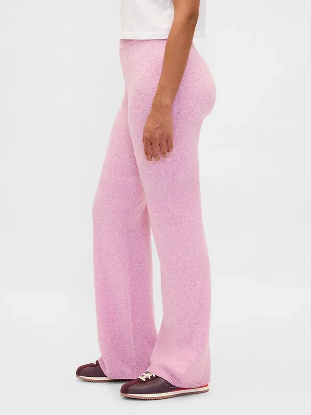 CashSoft-stickade byxor med bootcut