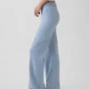 CashSoft-stickade byxor med bootcut