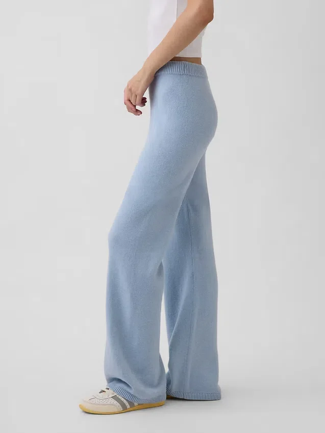 CashSoft-stickade byxor med bootcut