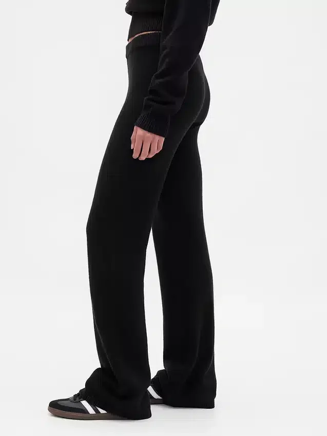 CashSoft-stickade byxor med bootcut