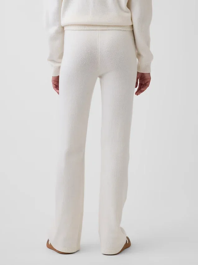 CashSoft-stickade byxor med bootcut