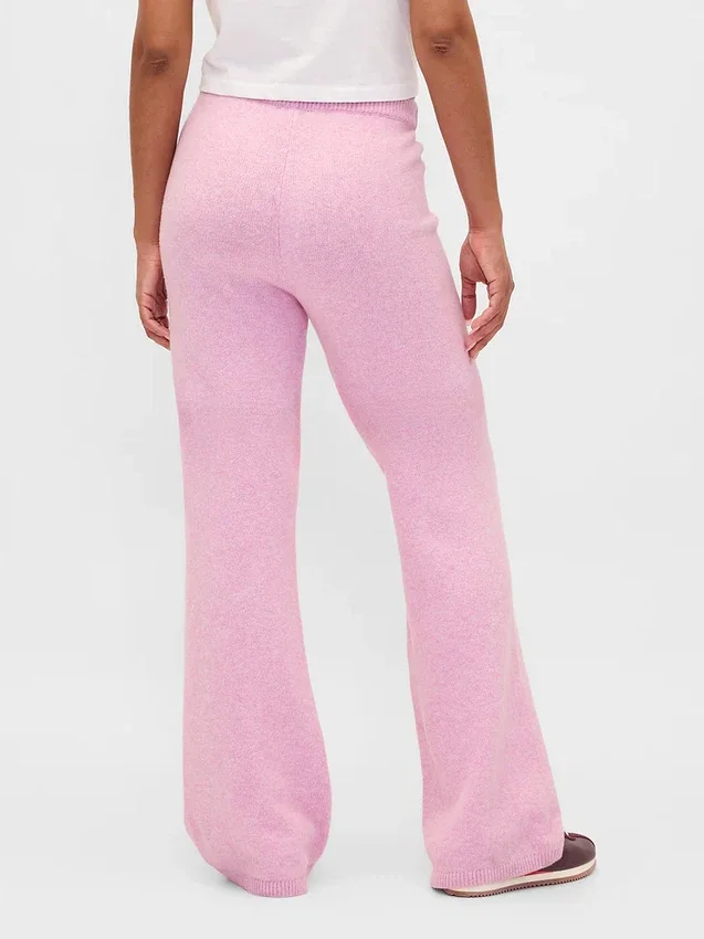CashSoft-stickade byxor med bootcut