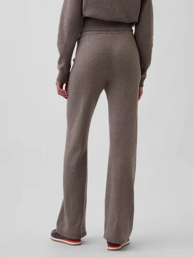 CashSoft-stickade byxor med bootcut