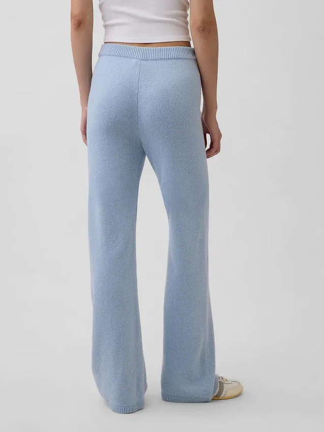 CashSoft-stickade byxor med bootcut