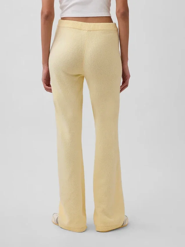 CashSoft-stickade byxor med bootcut