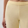 CashSoft-stickade byxor med bootcut