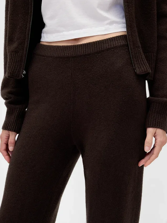 CashSoft-stickade byxor med bootcut