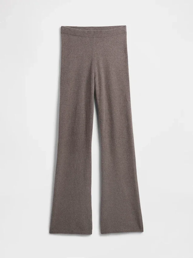 CashSoft-stickade byxor med bootcut