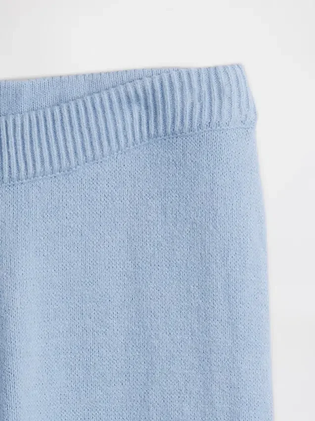 CashSoft-stickade byxor med bootcut