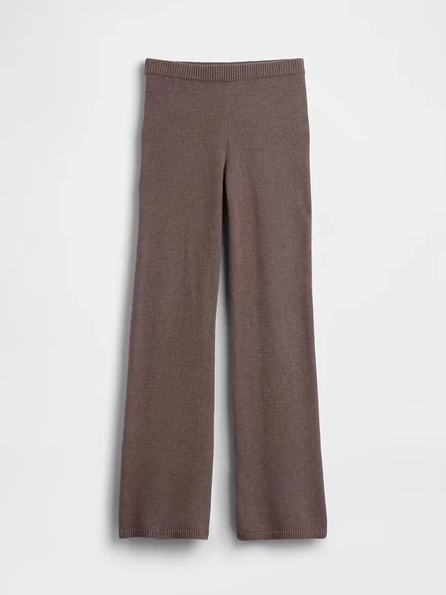 CashSoft-stickade byxor med bootcut