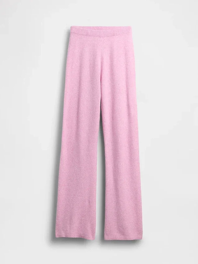 CashSoft-stickade byxor med bootcut
