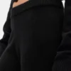 CashSoft-stickade byxor med bootcut