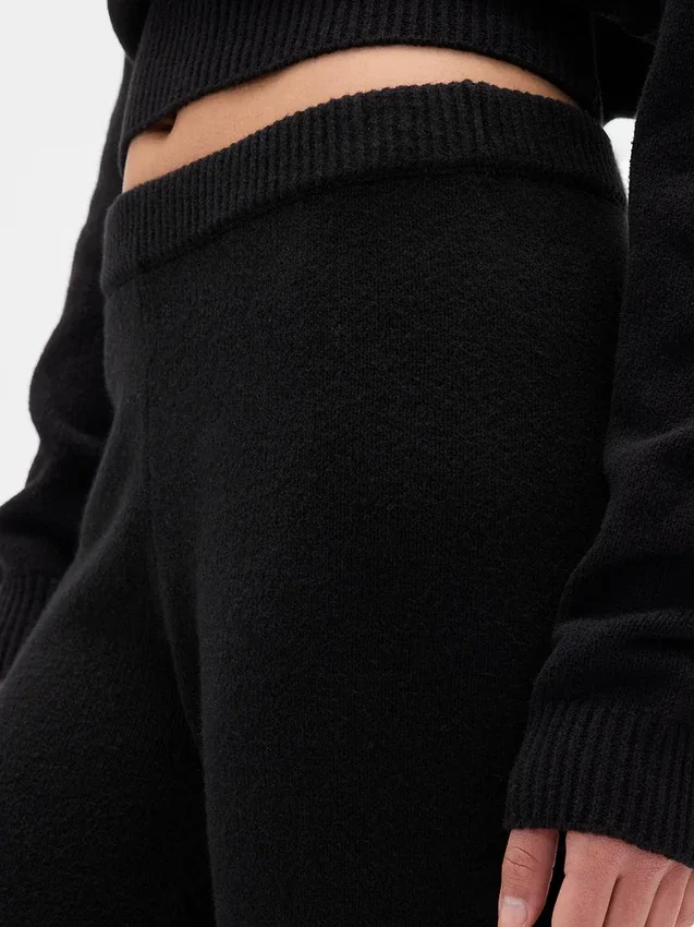 CashSoft-stickade byxor med bootcut