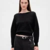 CashSoft stretchig kort tröja med lanternärmar