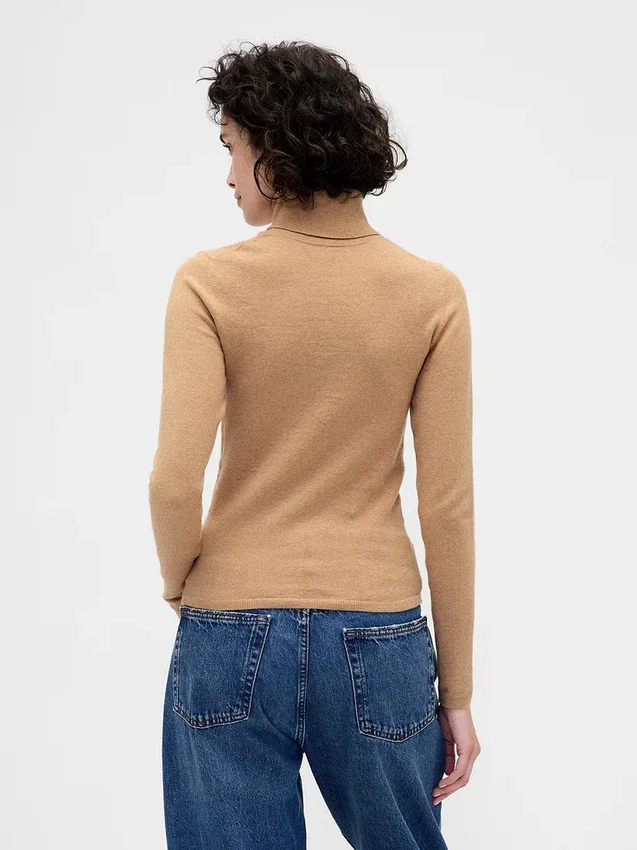 CashSoft stretchtröja med hög hals