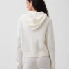 CashSoft-tröja, kort hoodie med dragkedja